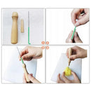 Needle Felting Set with 24 Colors Wool Carded Fleece Felting Complete Needle Felting(Keep away from children)