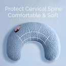 Pet Pillow for Cats and Dogs, White U-Shaped Headrest, Pet Fur Resistant, Tear and Bite Resistant, for Play and Relief