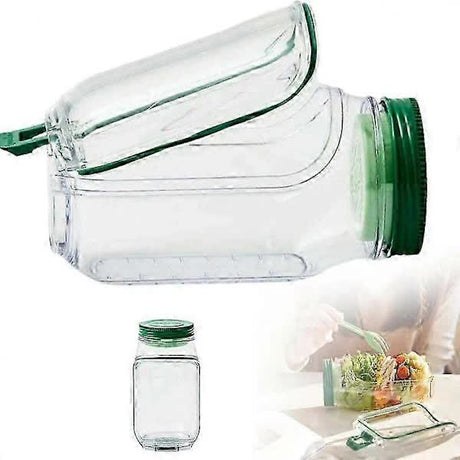 Salad Container with Sauce Dressing Bowl Portable Leak Proof All in One Salad Box