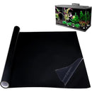 Aquarium Background Poster Static Adhesive Black for Fish Tank
