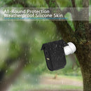 pieces - Camera silicone protective cover - security camera protective cover - black - soft silicone cover - security camera protective cover - weatherproof silicone housing - for EufyCam 2C