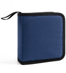 CD/DVD Storage Case - CD Bag - Oxford Cloth - With Zipper - CD Case Storage Folder - DVD Case Case - CD (Rom)/DVD Storage Case - CD/DVD Case Folder - CD/DVD Storage System - Suitable for 40 CDs or DVDs - 16*15.5*4.8cm - Blue
