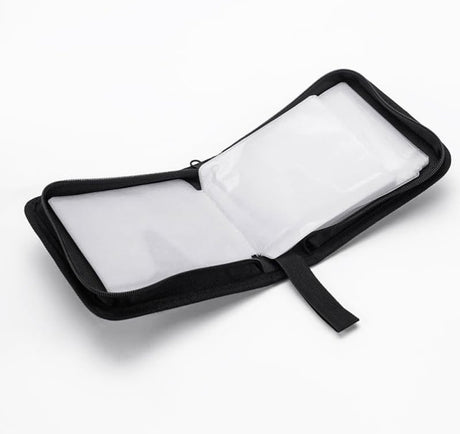 CD/DVD Storage Case - CD Bag - Oxford Cloth - With Zipper - CD Case Storage Folder - DVD Case Case - CD (Rom)/DVD Storage Case - CD/DVD Case Folder - CD/DVD Storage System - Suitable for 40 CDs or DVDs - 16*15.5*4.8cm - Blue
