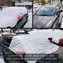 Windshield Cover - Car - Winter - Windshield Cover Mount Foldable Cover Car Windshield for Snow, Ice, Frost, Dust, Sun - Silver - For Most Cars & SUVs - Aluminum Film Composite Spunlace Cotton - 230*148cm