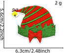 32 Pieces Iron-On Patches - Christmas Iron-On Embroidered Patches - Embellishments for Clothing - Clothes Patches - DIY Accessories - Cute Sewing Appliques - Sew-On Embroidered Applique Sewing Patches - For Jackets, Hats, Backpacks