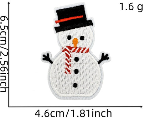 32 Pieces Iron-On Patches - Christmas Iron-On Embroidered Patches - Embellishments for Clothing - Clothes Patches - DIY Accessories - Cute Sewing Appliques - Sew-On Embroidered Applique Sewing Patches - For Jackets, Hats, Backpacks