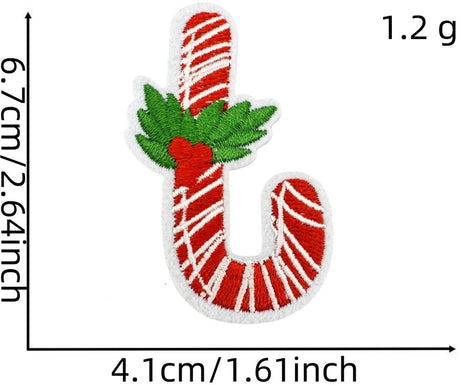 32 Pieces Iron-On Patches - Christmas Iron-On Embroidered Patches - Embellishments for Clothing - Clothes Patches - DIY Accessories - Cute Sewing Appliques - Sew-On Embroidered Applique Sewing Patches - For Jackets, Hats, Backpacks