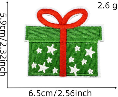 32 Pieces Iron-On Patches - Christmas Iron-On Embroidered Patches - Embellishments for Clothing - Clothes Patches - DIY Accessories - Cute Sewing Appliques - Sew-On Embroidered Applique Sewing Patches - For Jackets, Hats, Backpacks