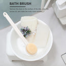 Bath brush - Back brush - Long-handled bath brush - Skin brush - Shower brushes - Bath/shower accessories - shower scrub brushes - white - PP - 37*7.5*2cm