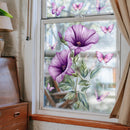 Static window sticker - window sticker - Wall decoration - 30*30cm - flower plant - PVC - D