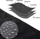 Tire cover - 1 piece - For 4 tires - Tire storage - 420D - 73*110cm - Car tire bag - Cover for car tires - Waterproof - Sun protection - Dustproof - Car tire cover - Winter tire cover - Black