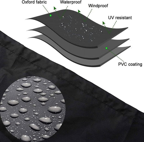 Tire cover - 1 piece - For 4 tires - Tire storage - 420D - 73*110cm - Car tire bag - Cover for car tires - Waterproof - Sun protection - Dustproof - Car tire cover - Winter tire cover - Black