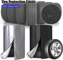 Tire cover - 1 piece - For 4 tires - Tire storage - 420D - 73*110cm - Car tire bag - Cover for car tires - Waterproof - Sun protection - Dustproof - Car tire cover - Winter tire cover - Black