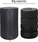 Tire cover - 1 piece - For 4 tires - Tire storage - 420D - 73*110cm - Car tire bag - Cover for car tires - Waterproof - Sun protection - Dustproof - Car tire cover - Winter tire cover - Black