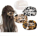 Hair Clips - 4 Pieces - Women - Flat - Hair Accessories - Hair Clip - 4 Colors - Hairpins - Clips - Leopard