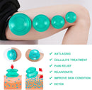 4 pieces silicone cups - Cupping cups - Cupping Set - Cellulite Cups - Cupping For Cellulite - vacuum cup - For reducing cellulite anti-aging relieves pain and joints for buttocks, neck, body - Green