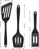 Spatulas - 3 pieces - Spatula Silicone - BPA free - Non-stick coating Silicone Cooking Utensil Set, Slotted spatula, heat resistant spatula, fish spatula, spatula kitchen utensils, for coated pots - Non-stick