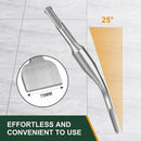 Chisel - 17 * 165 * 75 mm - Tile chisel - slanted chisel - stone chisel - cold chisel - flat chisel - hammer drill chisel - tile chisel for SDS-plus - 40CR chrome steel - silver - 25° bend - for tiles concrete stone masonry