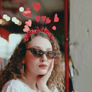 2 pieces - Love headband - festival - surprise - Valentine's Day party hair - Headband - 20*29cm - red - felt cloth
