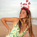 2 pieces - Love headband - festival - surprise - Valentine's Day party hair - Headband - 20*29cm - red - felt cloth