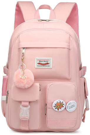 Backpack - School Bag - Backpack - Girl Backpack - School Backpack - School Bag - Laptop Backpack - 30 Liters - PinkA