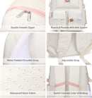 Backpack - School Bag - Backpack - Girl Backpack - School Backpack - School Bag - Laptop Backpack - 30 Liters - WhiteB