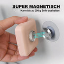 6 pieces magnetic soap holder - Magnetic soap holders with suction cup - Magnetic shower soap holder - Stainless steel wall bracket - No drilling required - Bathroom kitchen toilet - 40X26MM