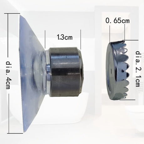 6 pieces magnetic soap holder - Magnetic soap holders with suction cup - Magnetic shower soap holder - Stainless steel wall bracket - No drilling required - Bathroom kitchen toilet - 40X26MM