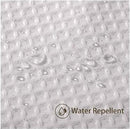 Waffle shower curtain - 80x180CM - White - With 6 plastic hooks - For bathroom and toilet - White - Anti-mold - Polyester - Cube Design - Shower curtain