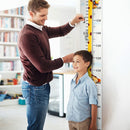 Children's measuring stick - Growth chart for children - Size gauge - 20*200 cm - Wall mounting - Decoration for children's room - Measuring ruler for babies, girls, boys - Giraffe