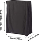 Parrot Cage Cover - Birdcage Cover and Dustproof Covers - Good Night Cover for Parrots - 210D Oxford Cloth - 88*63*120cm - Universal - Blackout - Waterproof - Black