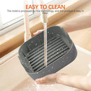 Airfryer accessories - Silicone baking dish - Hot air fryer - Baking tins - Baking paper alternative - Basket baking tin - 20 CM - including gloves and oil brush - gray - Accessories