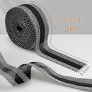 Iron-on tape - Shorten trousers - Shortening hem tape - Black - 5 meters