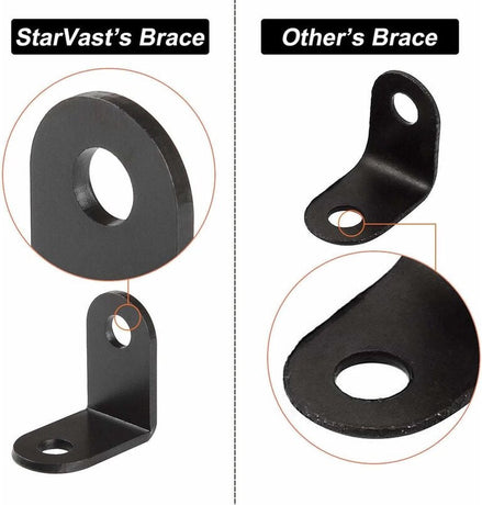 20 pieces - Corner connections - corner anchor - corner connectors - fixed bracket - corner bracket - 26x26 MM - iron - black - 90 degrees - Including screws