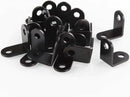 20 pieces - Corner connections - corner anchor - corner connectors - fixed bracket - corner bracket - 26x26 MM - iron - black - 90 degrees - Including screws