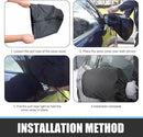 Pieces - Side Mirror Cover - Car Side Mirror Protective Cover - Anti-Frost Cover - Rearview Mirror Protective Cover - 420D Oxford Cloth - Universal - Waterproof - Protection - Black - 33*27cm