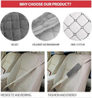 Seat Belt Covers - 4 Pieces - Seat Belt Cushion - Seat Belt Protector - Seat Belt Cover - Shoulder Covers - Car Seat Belt Cover - Shoulder Cover - Car Seat Belt Protector - Universal - Black + Gray - 27cm