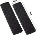 Seat Belt Covers - 4 Pieces - Seat Belt Cushion - Seat Belt Protector - Seat Belt Cover - Shoulder Covers - Car Seat Belt Cover - Shoulder Cover - Car Seat Belt Protector - Universal - Black + Gray - 27cm