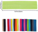 Headband - 20 Pieces - Sports Headbands - Headband - Adults - Yoga Headbands - Elastic Non-Slip - Fitness - Sweatband - Athletic - Gym - Dance - Running - Hair Accessories - 20*5CM