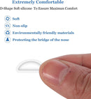 Nose Pads for Glasses - 20 Pairs - Nose Pads for Glasses with Air Chamber - Glasses Cushions - Silicone - Transparent - Anti-slip - Self-adhesive - Suitable for sunglasses, reading glasses, sports glasses