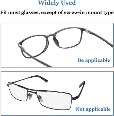 Nose Pads for Glasses - 20 Pairs - Nose Pads for Glasses with Air Chamber - Glasses Cushions - Silicone - Transparent - Anti-slip - Self-adhesive - Suitable for sunglasses, reading glasses, sports glasses