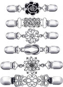 6 pieces - Cardigan clasp - Brooch clip - Women's cardigan clip - Cardigan clasp - Clothes clip - Cardigan clips - Cardigan pin - Cardigan clip - Non-slip fixed buckle - for dresses, shirts, sweaters, jackets