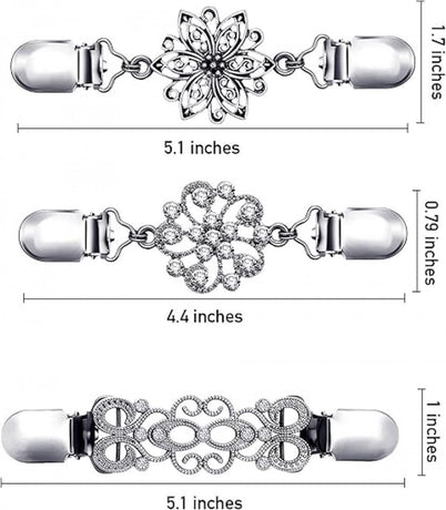 6 pieces - Cardigan clasp - Brooch clip - Women's cardigan clip - Cardigan clasp - Clothes clip - Cardigan clips - Cardigan pin - Cardigan clip - Non-slip fixed buckle - for dresses, shirts, sweaters, jackets