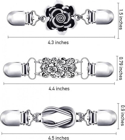 6 pieces - Cardigan clasp - Brooch clip - Women's cardigan clip - Cardigan clasp - Clothes clip - Cardigan clips - Cardigan pin - Cardigan clip - Non-slip fixed buckle - for dresses, shirts, sweaters, jackets