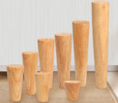 4 pieces - Furniture leg - Wooden furniture leg - Furniture Legs - wood color - wooden - 10 cm