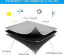 Waterproof sandpit cover - with drawstring - black - 120 x 120 x 20 cm - for sandpit, pool, patio, garden, square - Oxford cloth - waterproof, windproof, dustproof - suitable for protecting children's toys