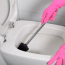 Toilet Brush Head - 5 Pieces - Loose Brush Head for Toilet Brush - Plastic - Loose Toilet Brush Head - Brush Head Set for Toilet Brush - Universal - Thread 12 mm - Suitable for Bathrooms - 80*100mm - Black