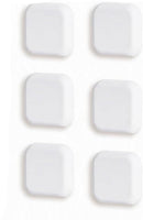 6 Pieces - Door Protectors - White - Indoor Door Stops - Wall Protector - Door Buffer - Self-Adhesive - Wall Protection - 42*42*12mm - Silicone - Door Handle Buffers