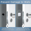6 Pieces - Door Protectors - White - Indoor Door Stops - Wall Protector - Door Buffer - Self-Adhesive - Wall Protection - 42*42*12mm - Silicone - Door Handle Buffers