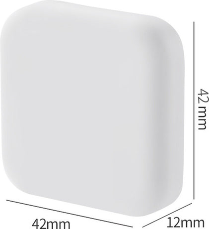 6 Pieces - Door Protectors - White - Indoor Door Stops - Wall Protector - Door Buffer - Self-Adhesive - Wall Protection - 42*42*12mm - Silicone - Door Handle Buffers